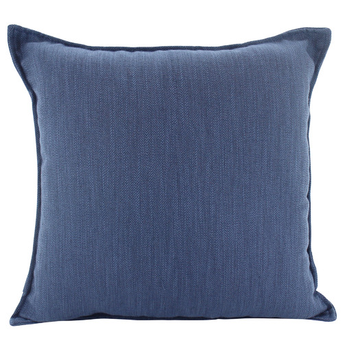 Navy sales linen cushion